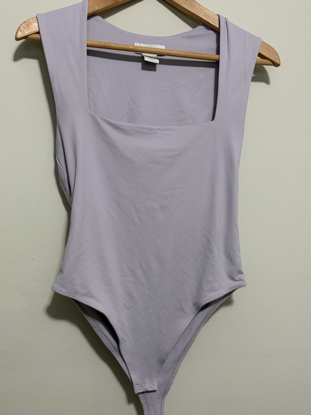 House of Harlow 1960 Lilac Square Neck Bodysuit